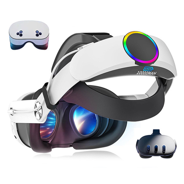 Meta Quest 3 / Quest 3S Adjustable Elite Head Strap with 10,000mAh Battery Pack