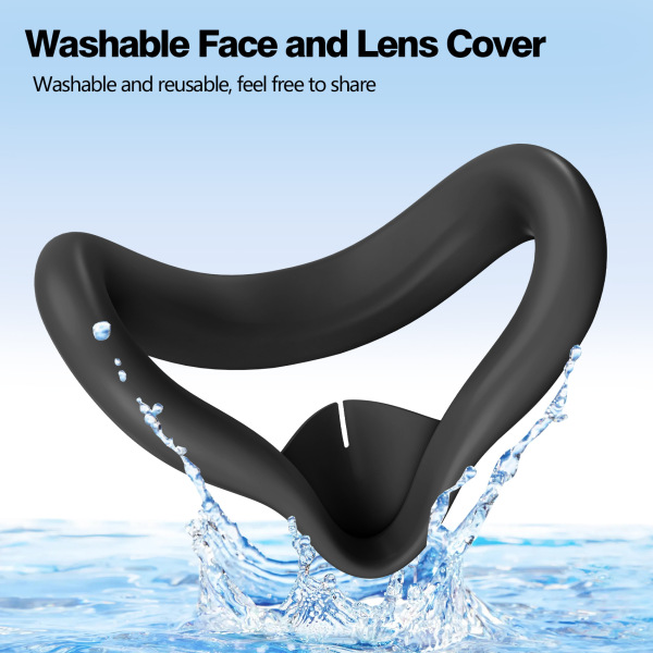Silicone Face Cover Mask for Meta Quest 3s – Waterproof & Sweat-Proof